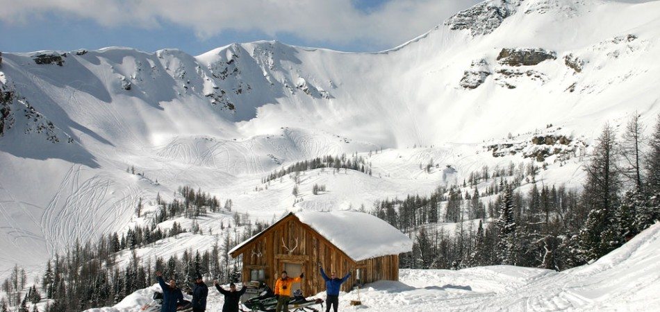 Snowmobile. Toby Creek. Adventure. Alpine. Paradise. Travel. Evolve Tours.