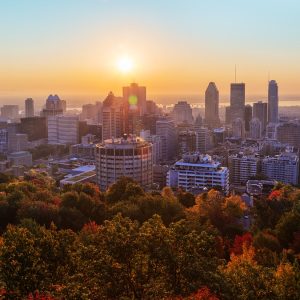 Montreal Skyline Mont Royal