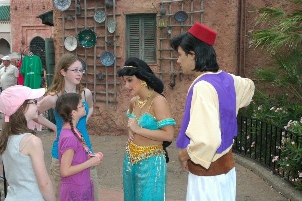 Hanging with Aladdin and Jasmine in Morocco circa 2008. Those are faces of genuine happiness. Your face could look just like ours.