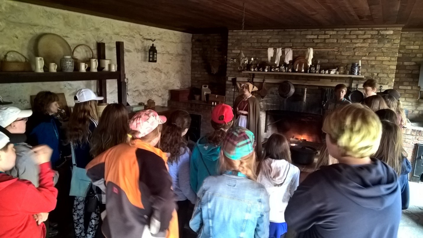 Touring inside of Fort George, Niagara