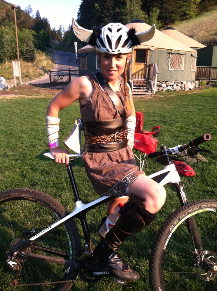 A very literal biking viking