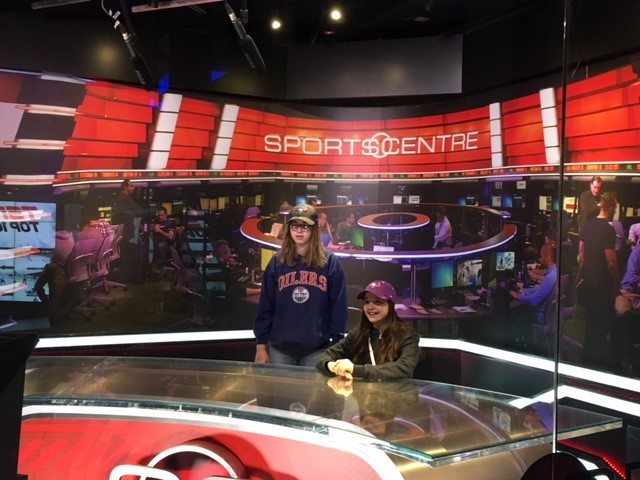 Sports Centre desk at the Hockey Hall of Fame, Toronto