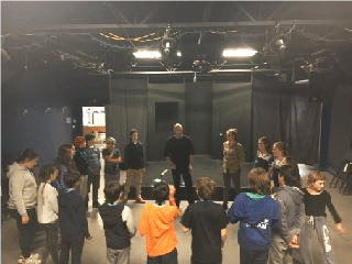 Participating in our improv workshop, Montreal artParticipating in our improv workshop, Montreal art